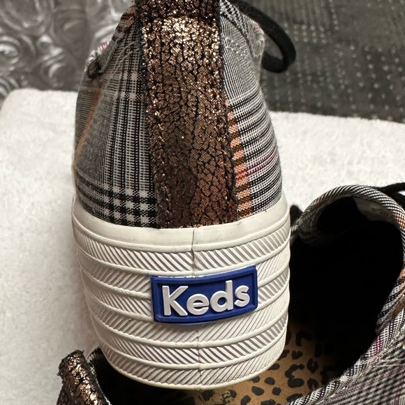 Keds Triple Up Plaid Platform Sneaker - Picture 3 of 10